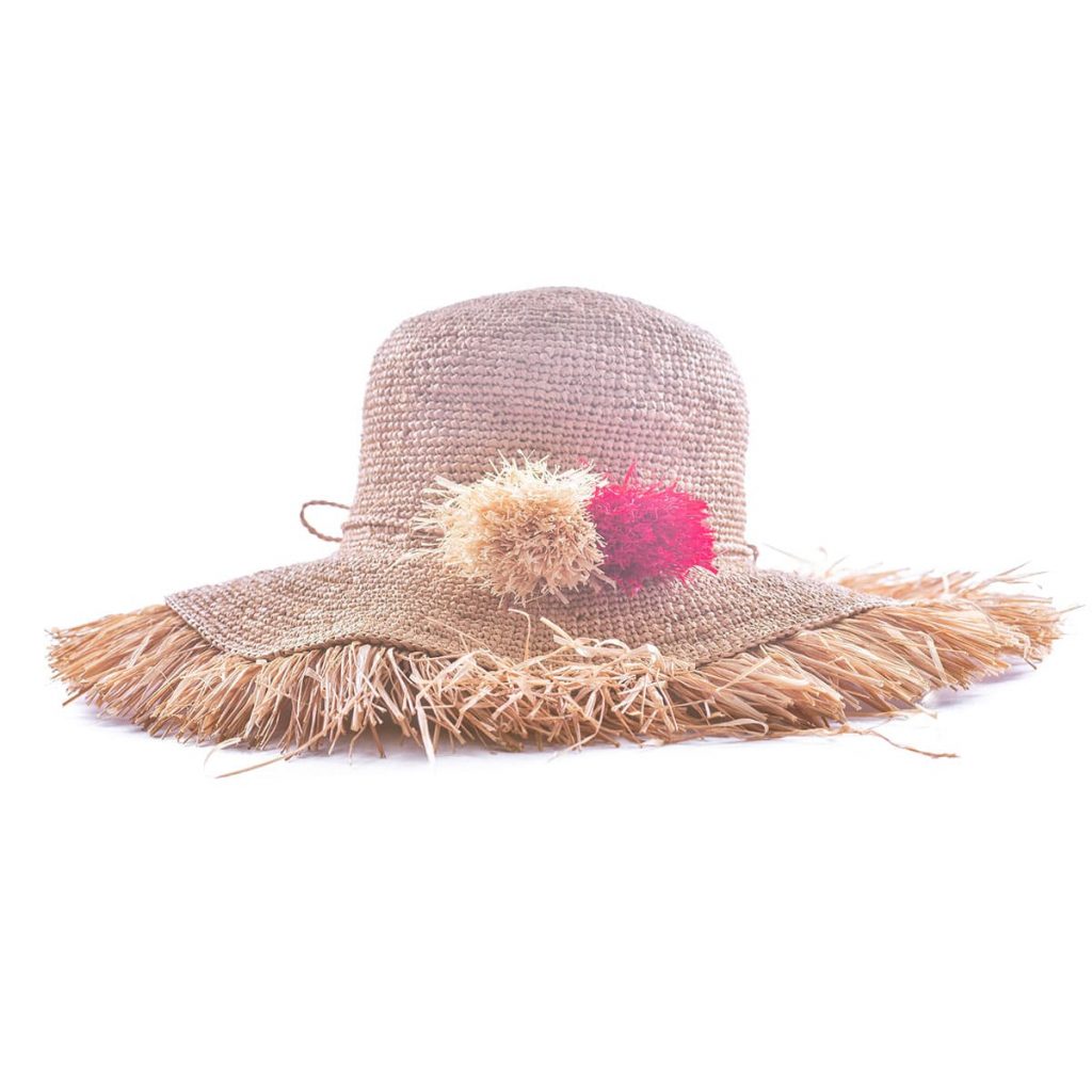 Capeline Raphia Froufrou Chic - D'ici et Ailleurs Fabrication Artisanale